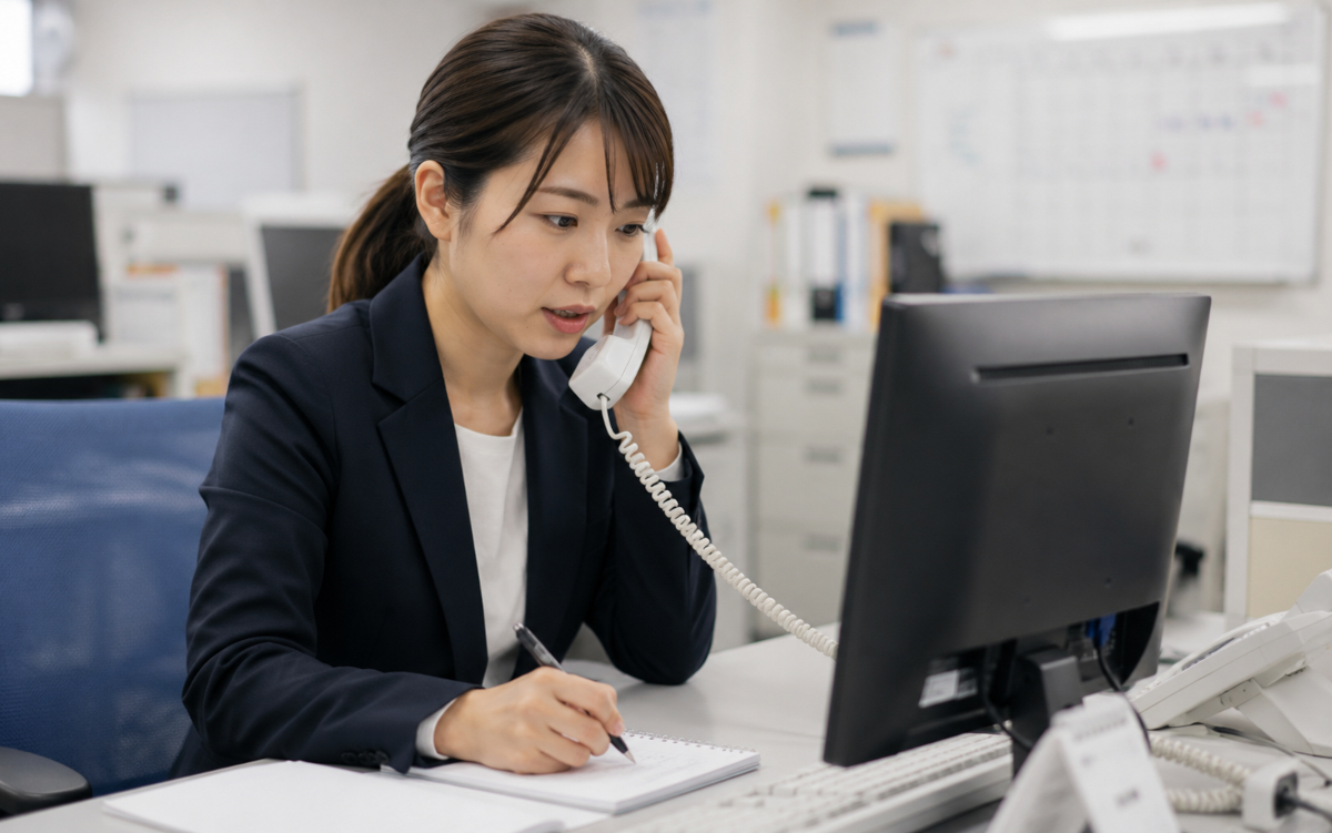 当日の急な予約に対応する介護タクシーのオペレーター